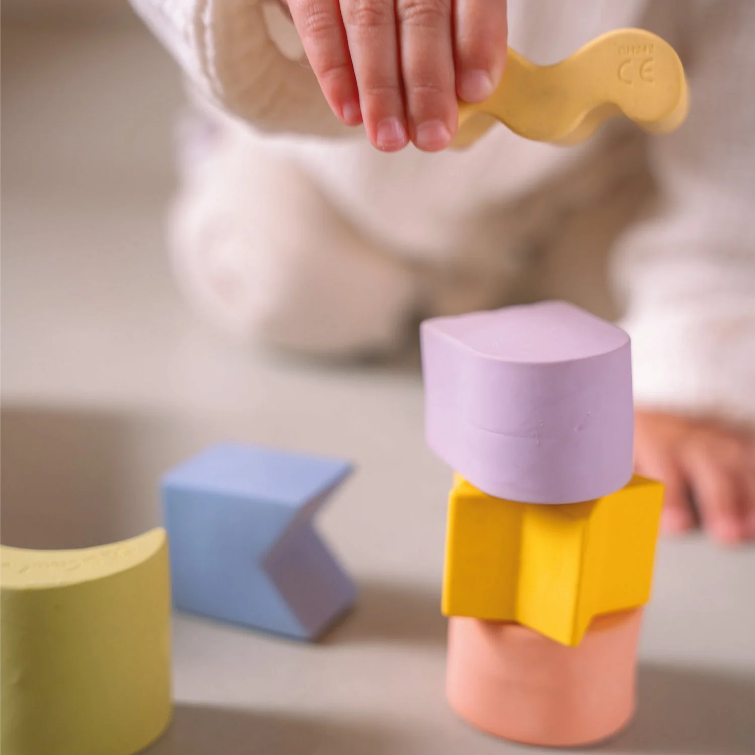 3 Geometric Figures Circle Baby Stacking Toy Blocks - Image 5