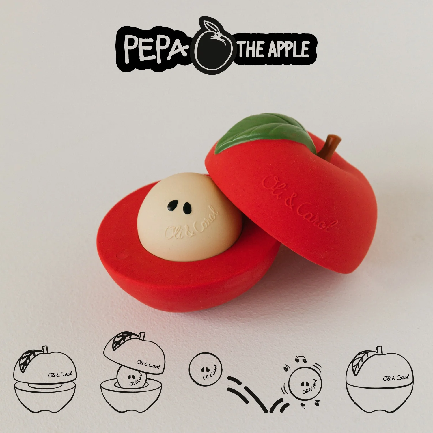 Apple Stacking Toy & Rattle Ball - Image 9