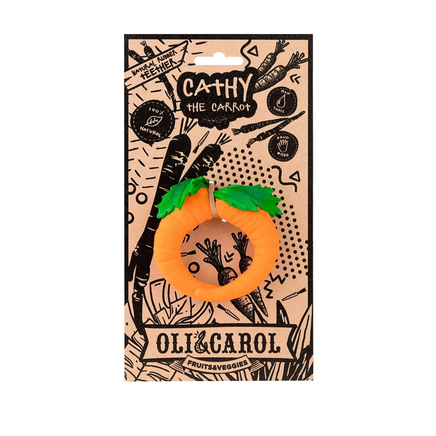 Cathy the Carrot Baby Teether - Image 3