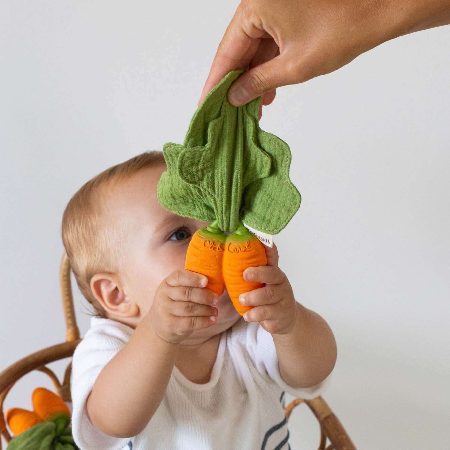 Cathy the Carrot Mini Doudou-Teether - Image 8
