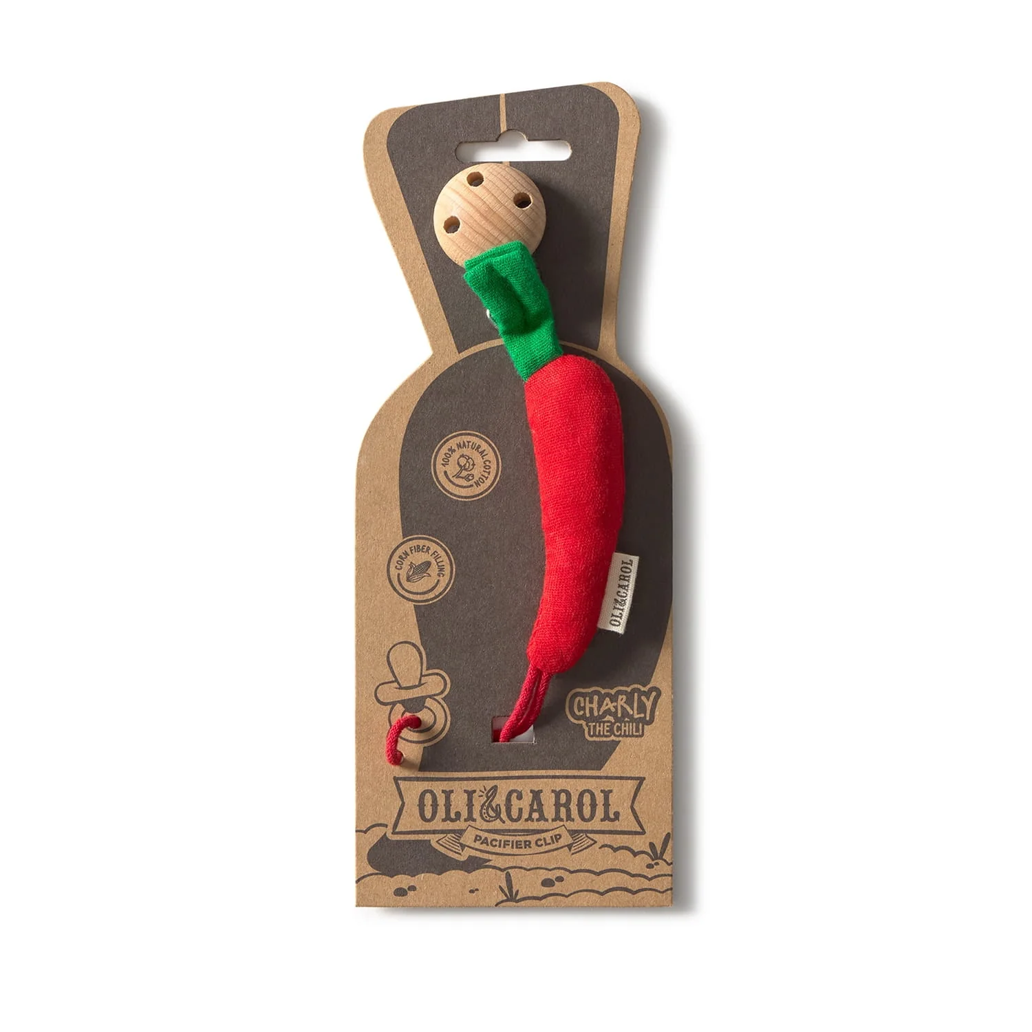 Charly the Chili Pacifier Clip - Image 6