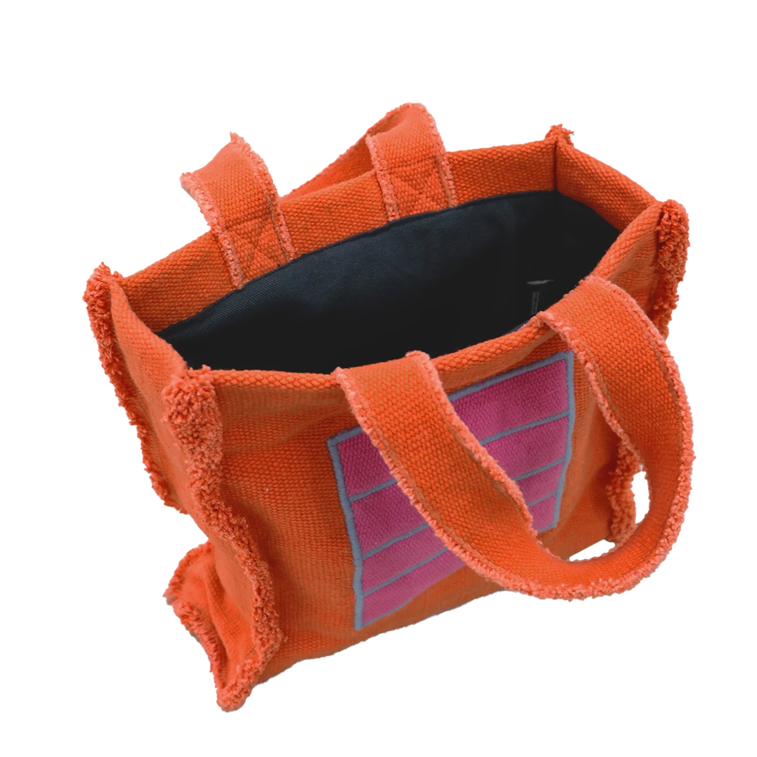 Fabric Handbag Orange Cell - Image 2