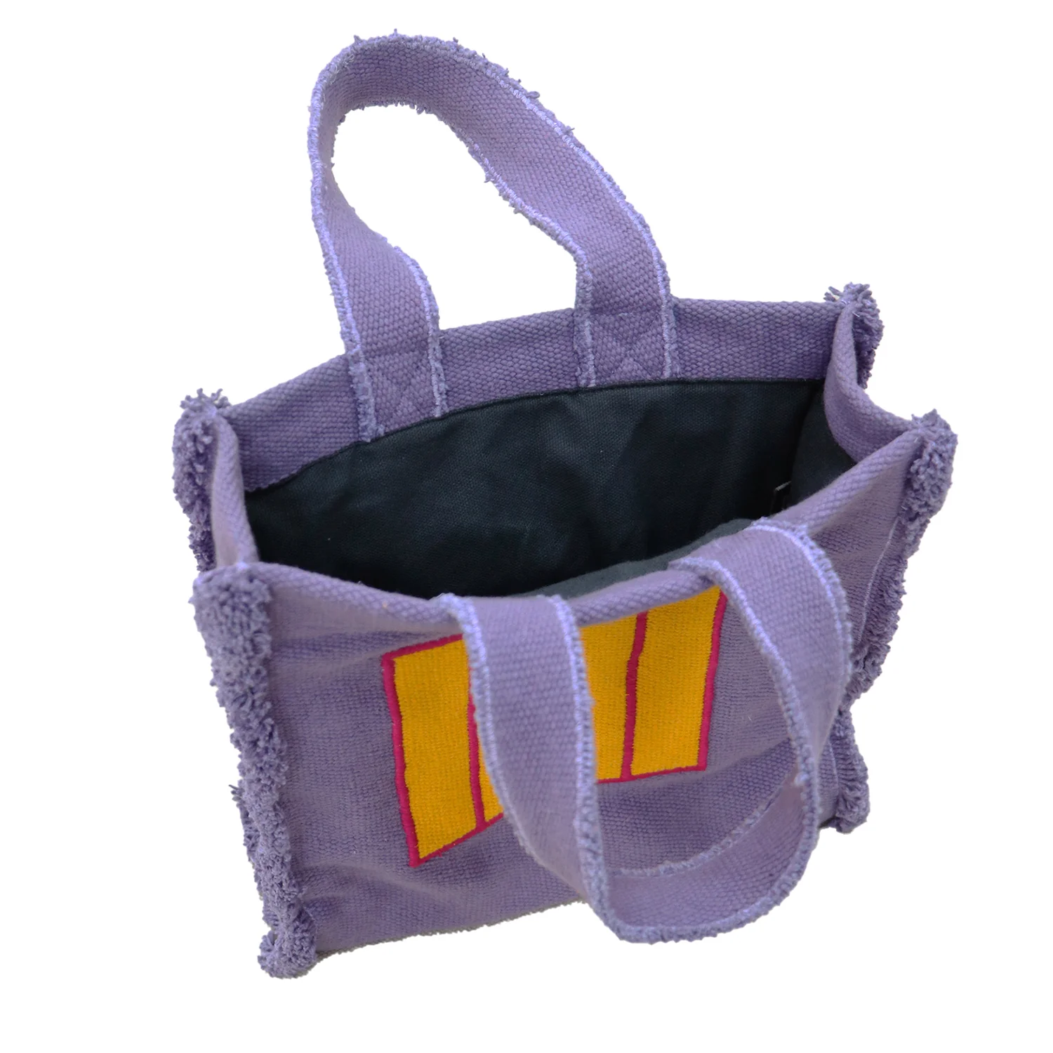 Fabric Handbag Purple Cell - Image 3