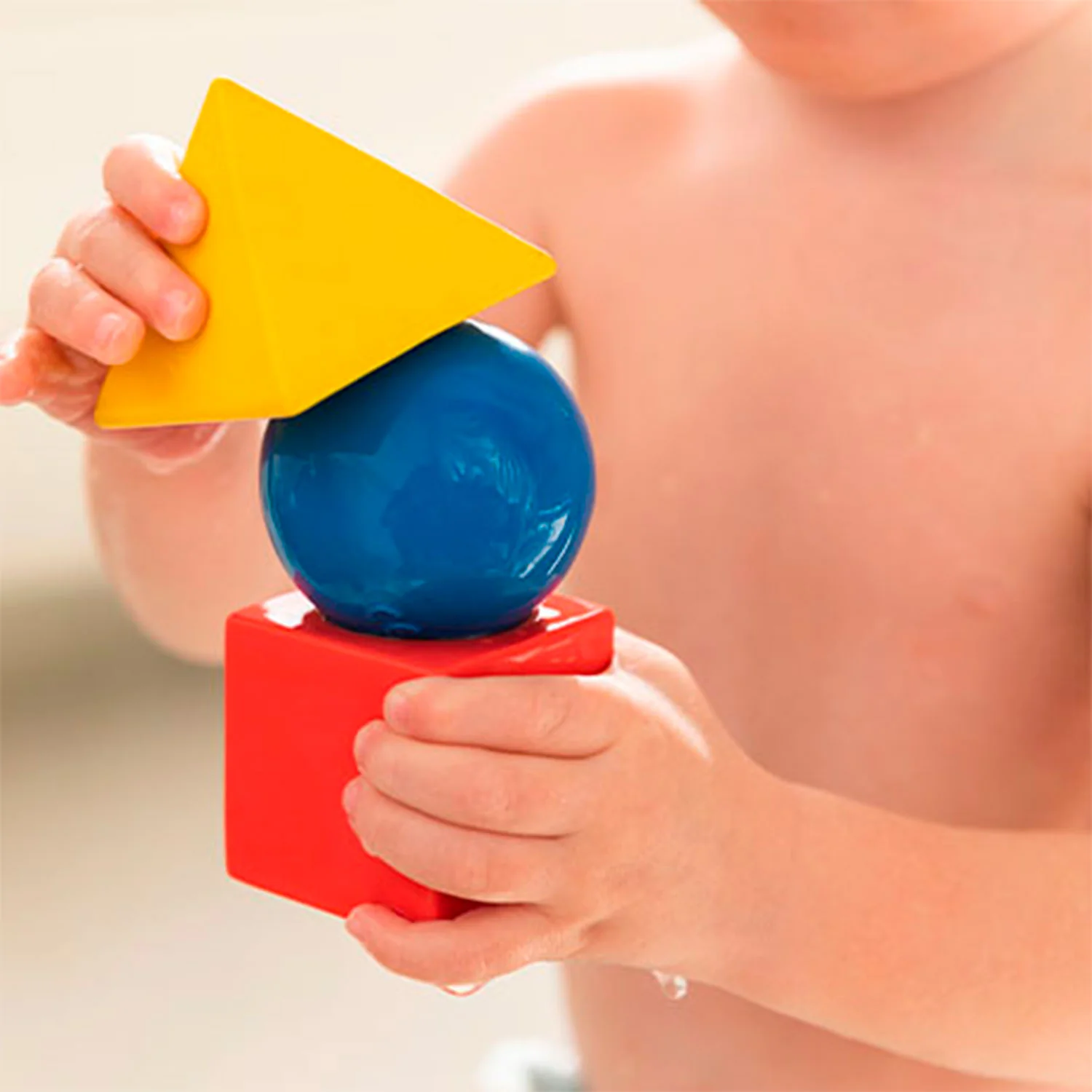 3 Geometric Figures Basic Colors Baby Stacking Toy Blocks - Image 8