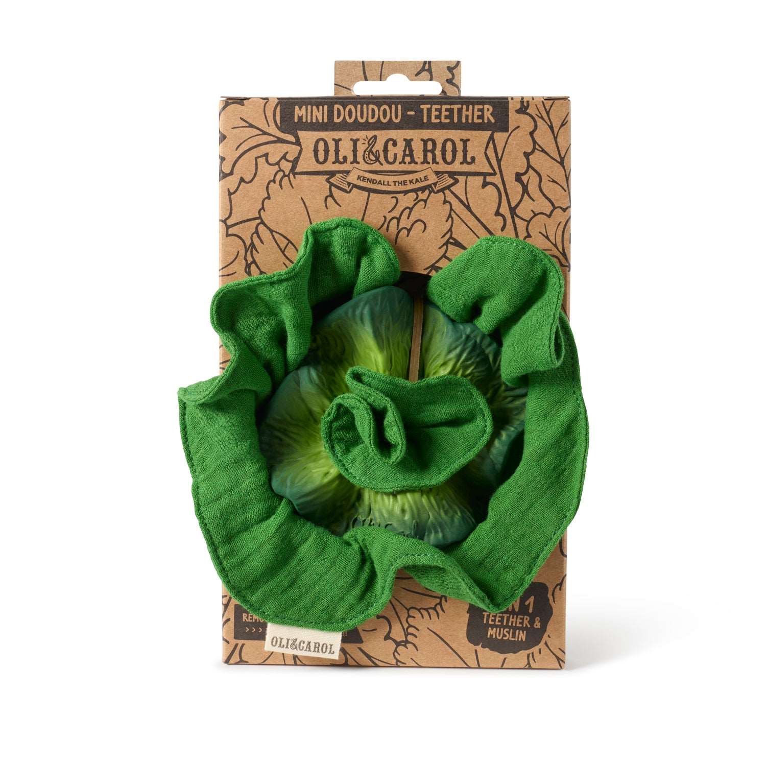 Kendall the Kale Mini Doudou-Teether - Image 3