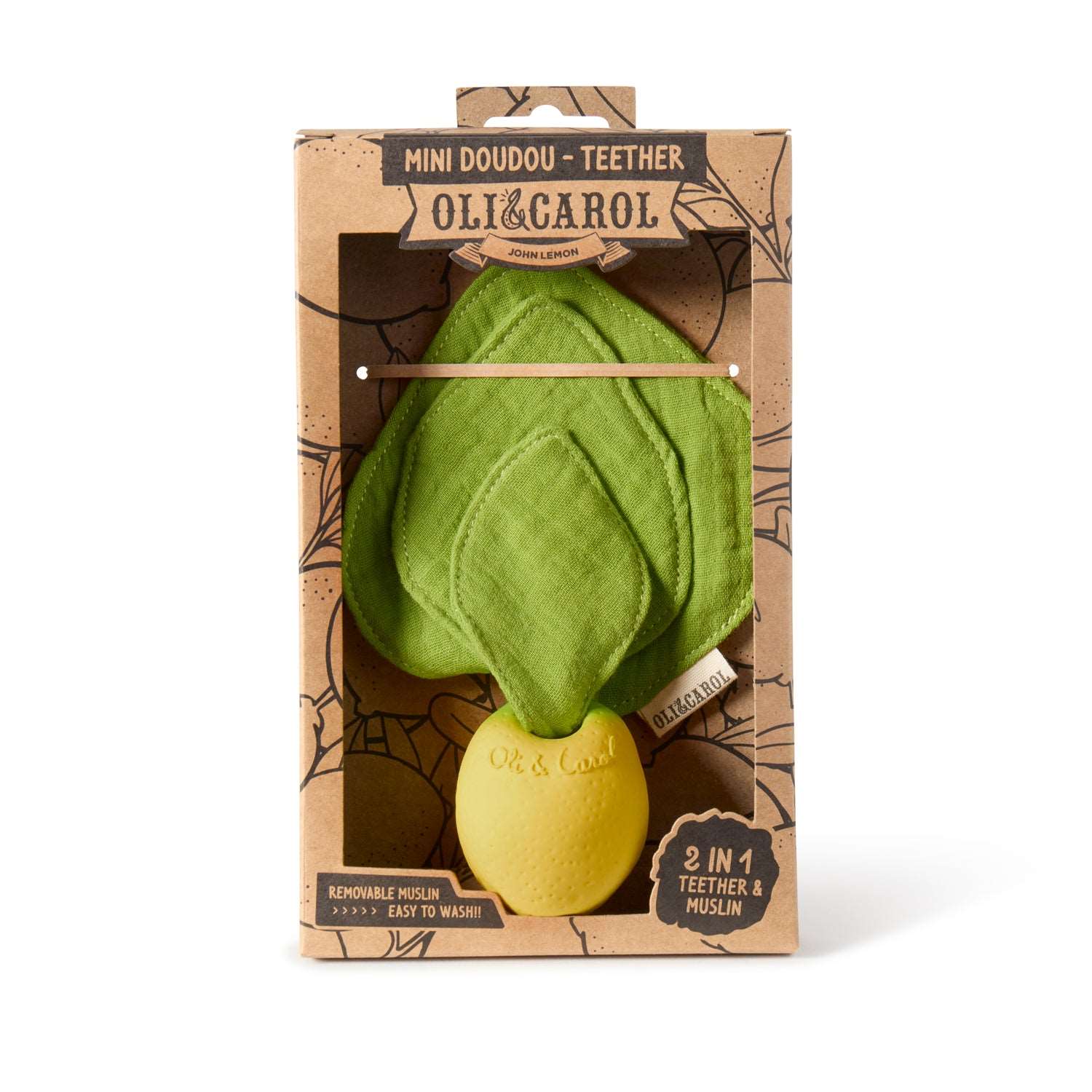Lou the Lemon Mini Doudou-Teether - Image 3