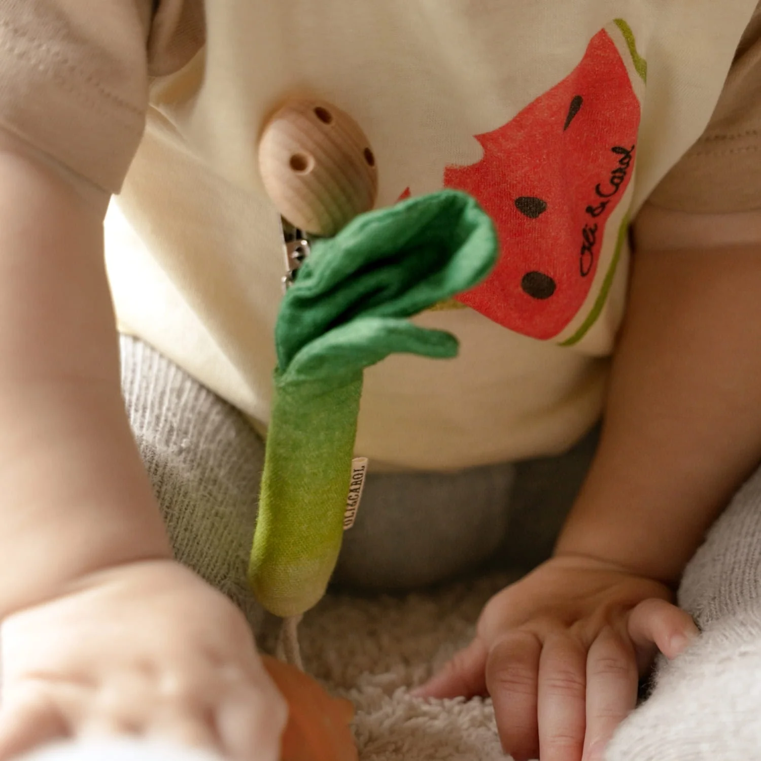 Luke the Leek Pacifier Clip - Image 5