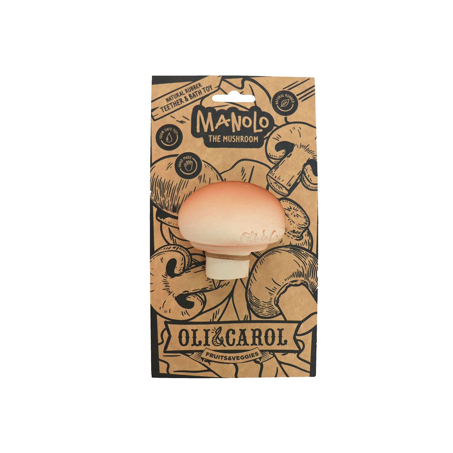 Manolo the Mushroom Baby Teether - Image 3