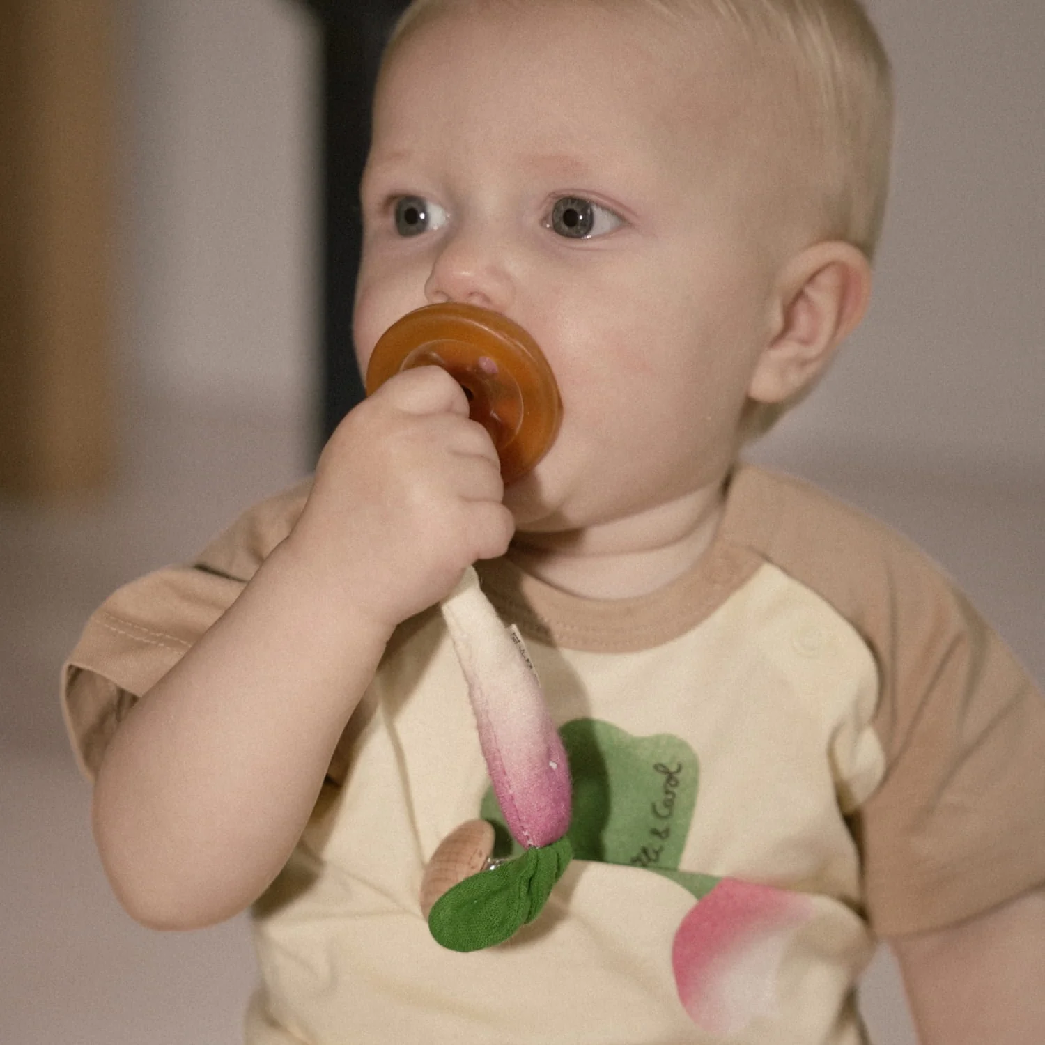 Ramona the Radish Pacifier Clip - Image 4
