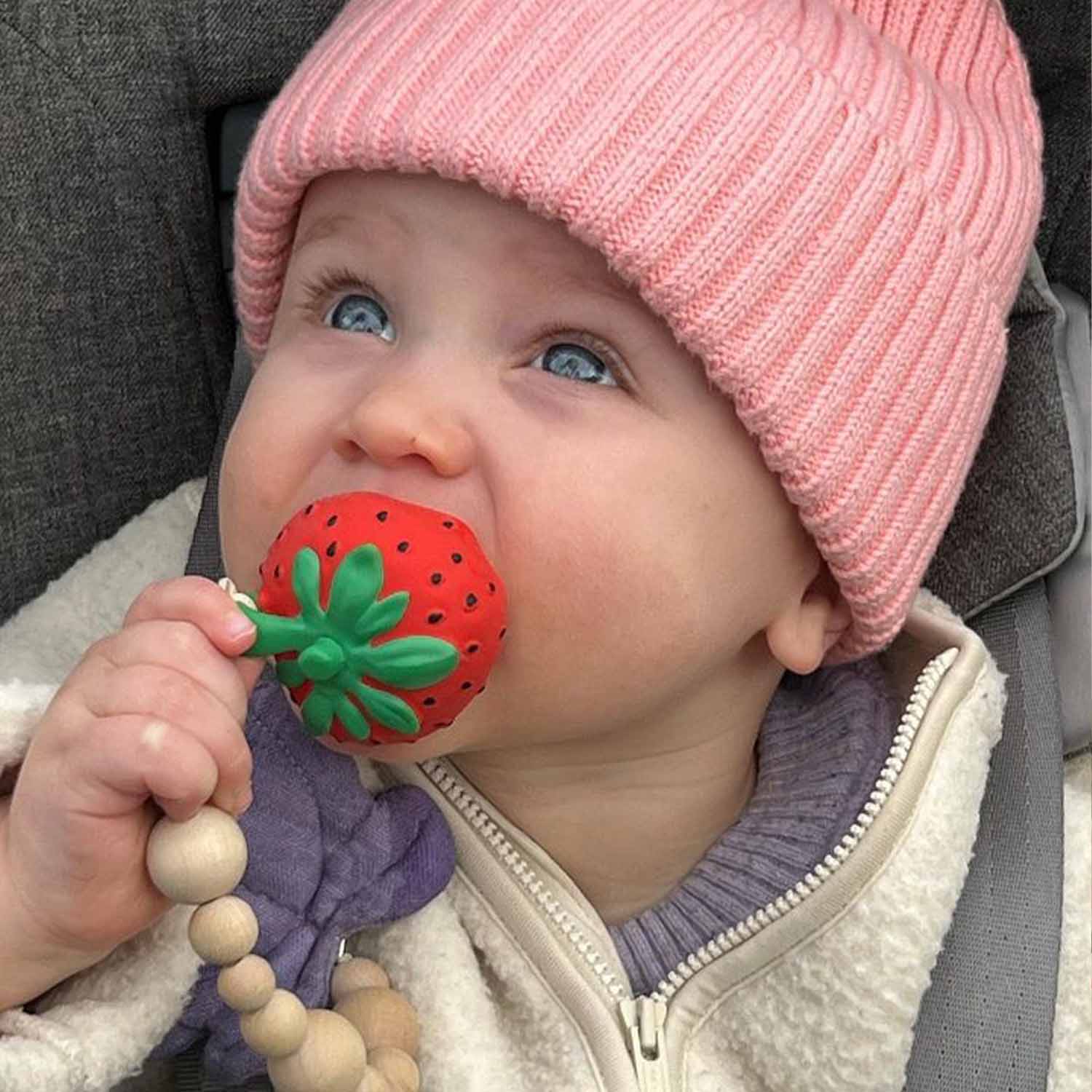 Sweetie the Strawberry Mini Baby Teether - Image 7