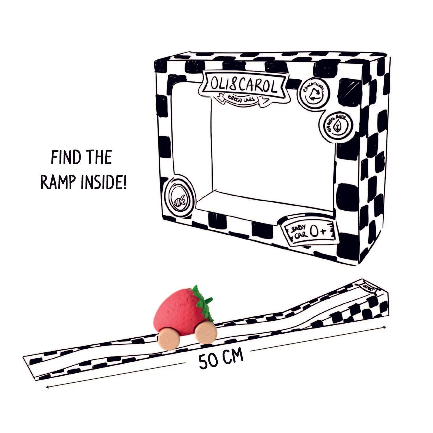 Sweetie the Strawberry Baby Car Toy - Image 3