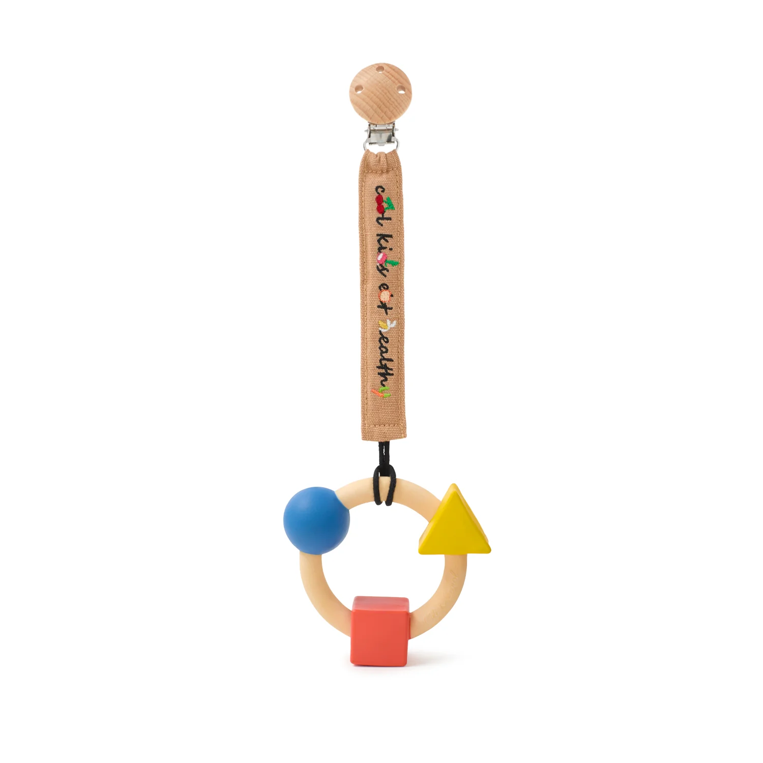 Teething Ring Basic Colors Baby Teether - Image 4