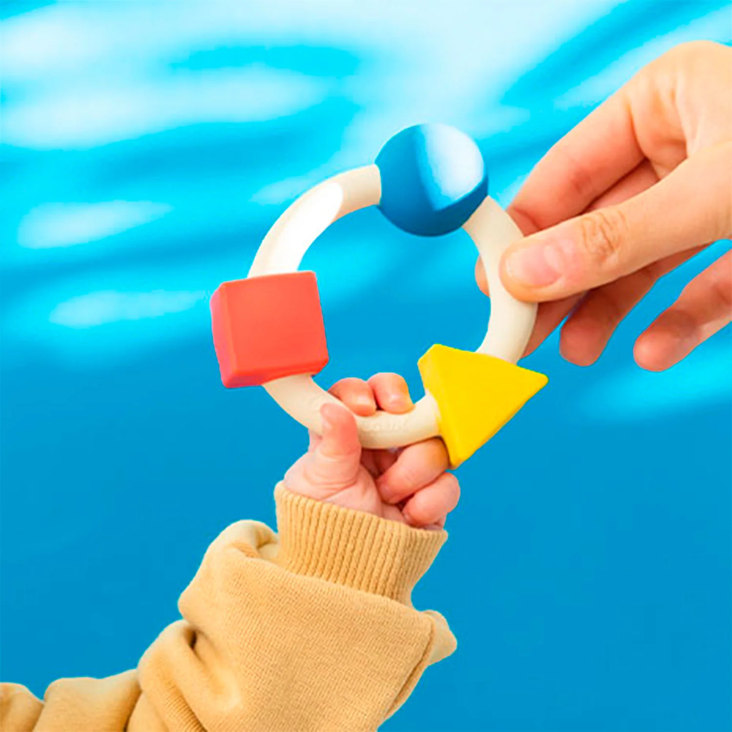 Teething Ring Basic Colors Baby Teether - Image 5