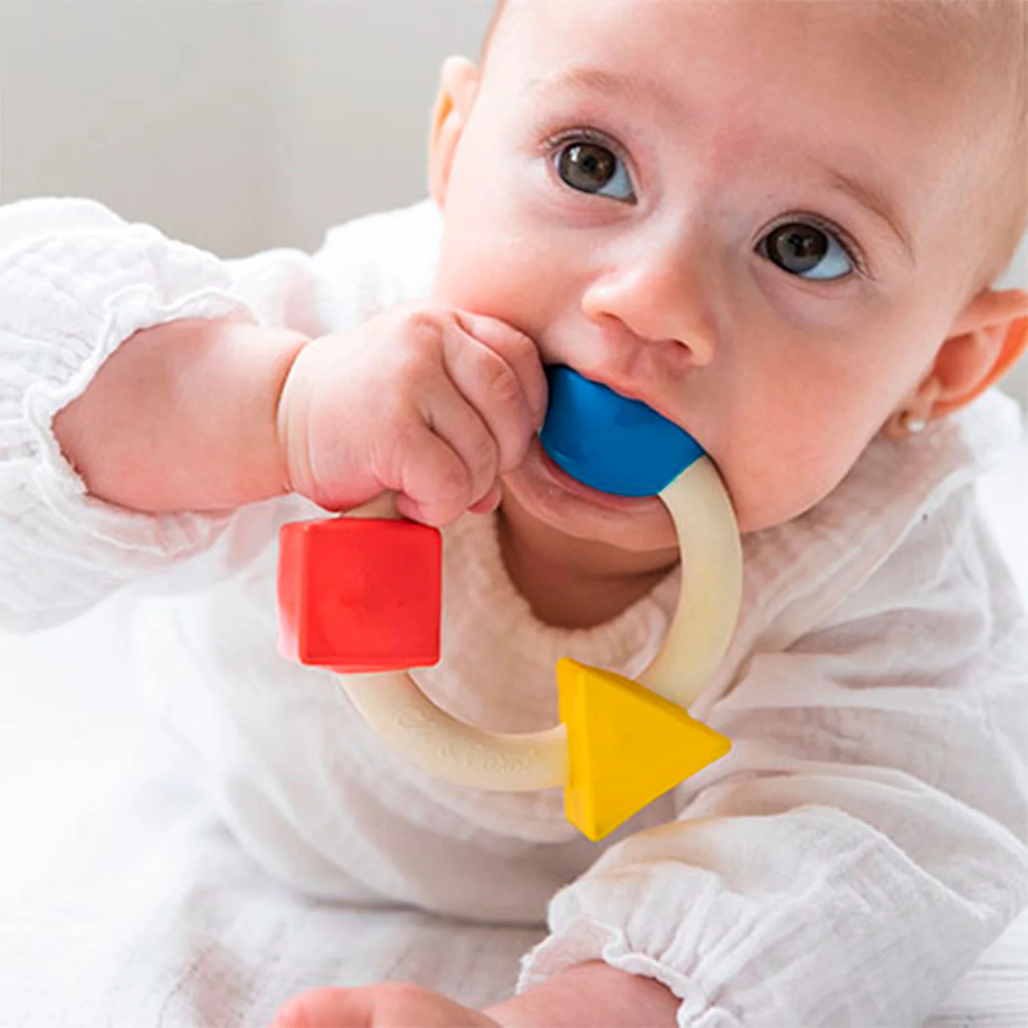 Teething Ring Basic Colors Baby Teether - Image 6