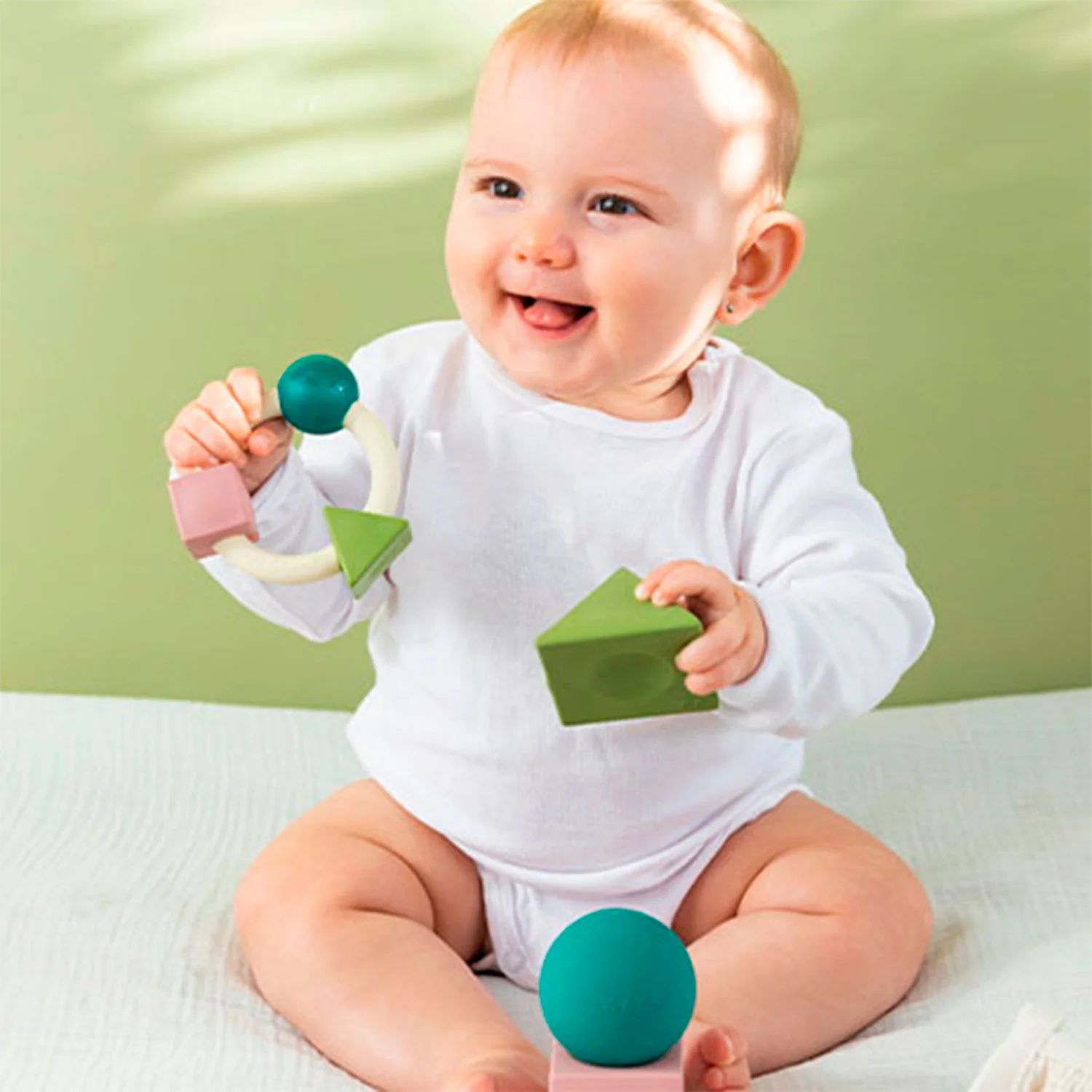 Teething Ring Soft Colors Baby Teether - Image 7