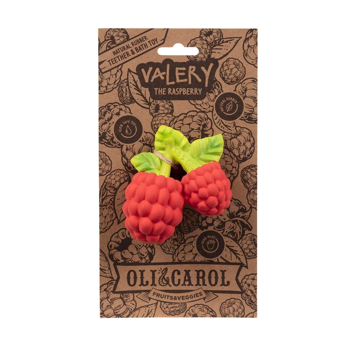 Valery the Raspberry Baby Teether - Image 3