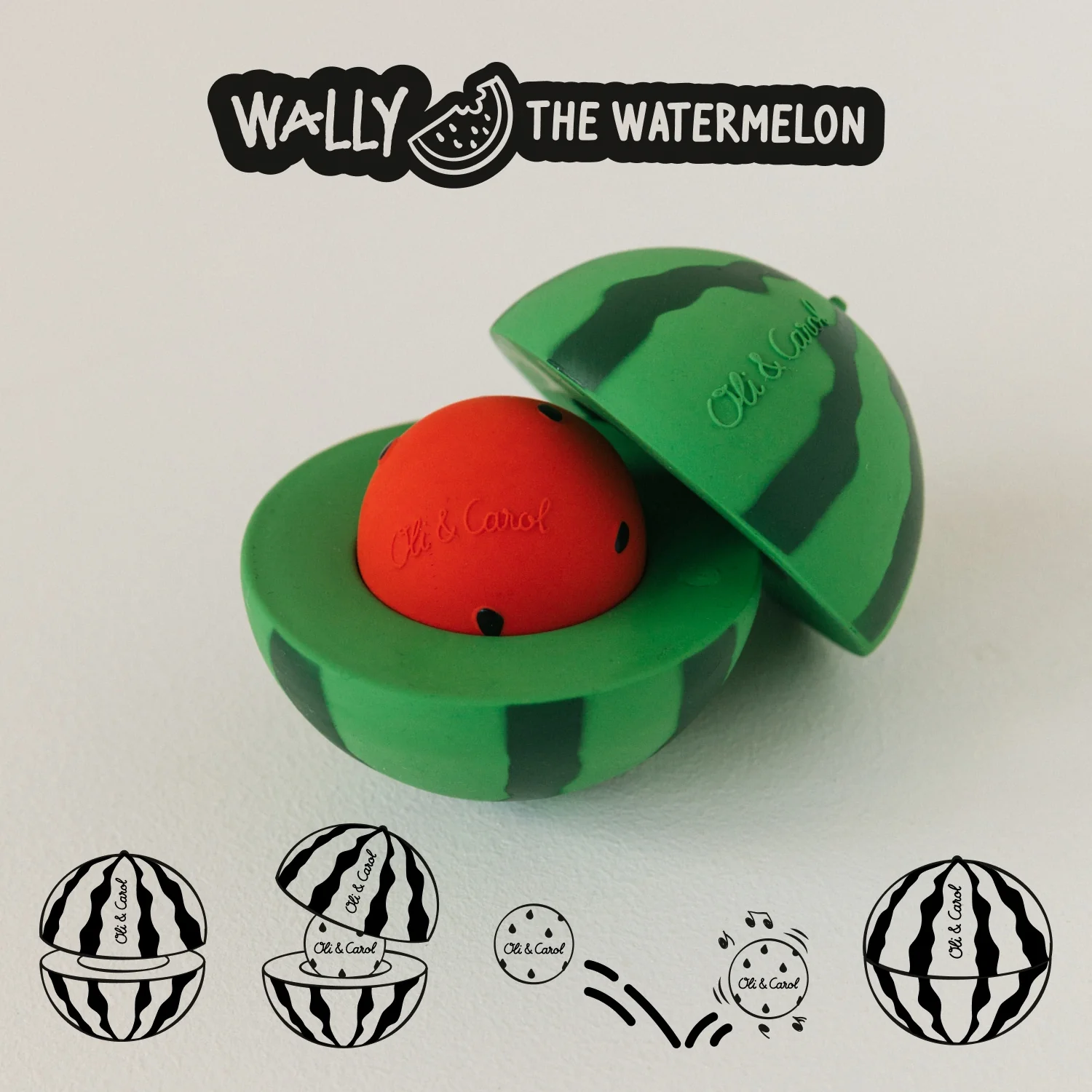 Watermelon Stacking Toy & Rattle Ball - Image 7